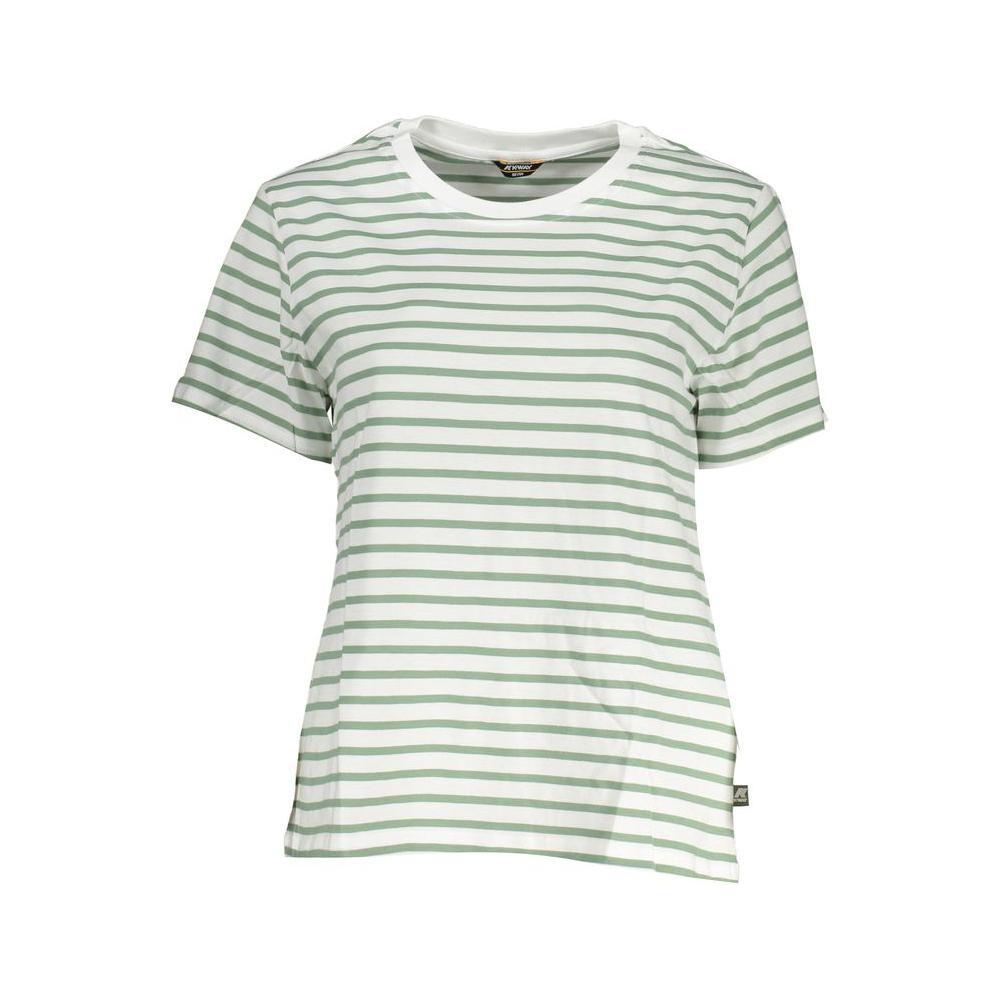 K-WAY Chic White Contrast Detail Tee KW-28703-XS