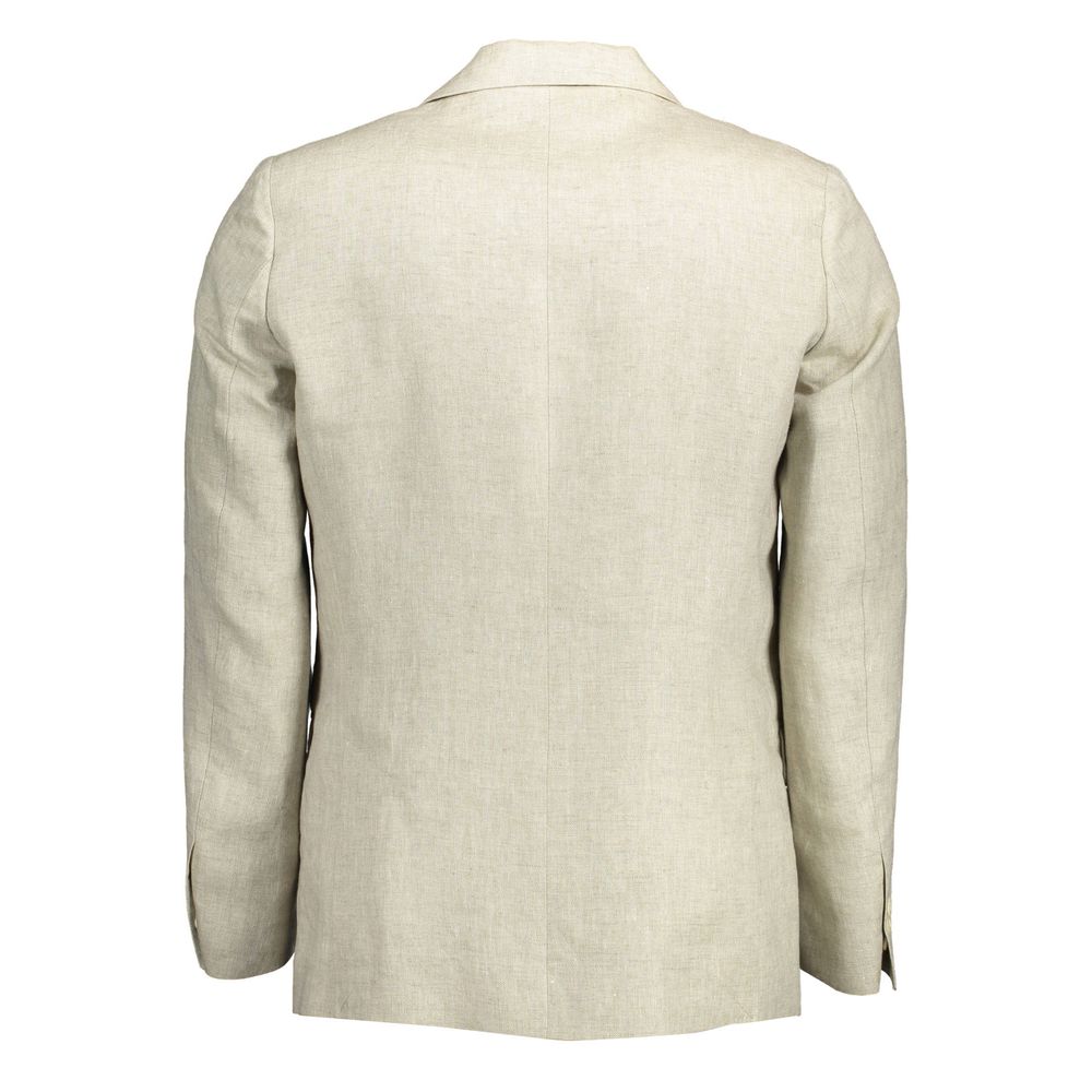 Gant Beige Linen Jackets & Coat