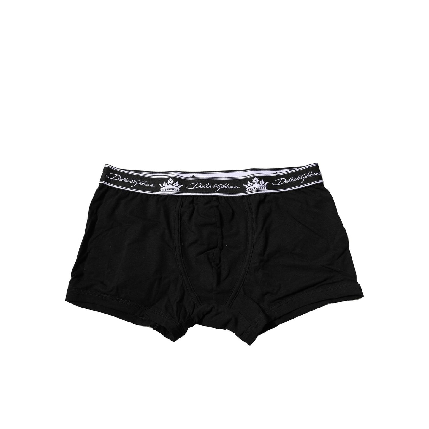 Dolce & Gabbana Black Cotton Stretch Regular Boxer Underwear BIK1278-3