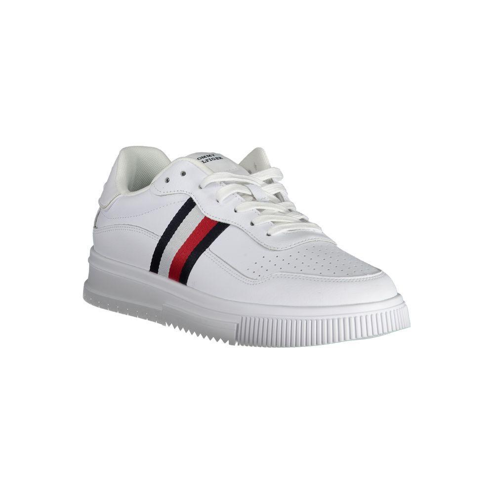 Tommy Hilfiger White Leather Men Sneaker TO-22807-EU44/US11