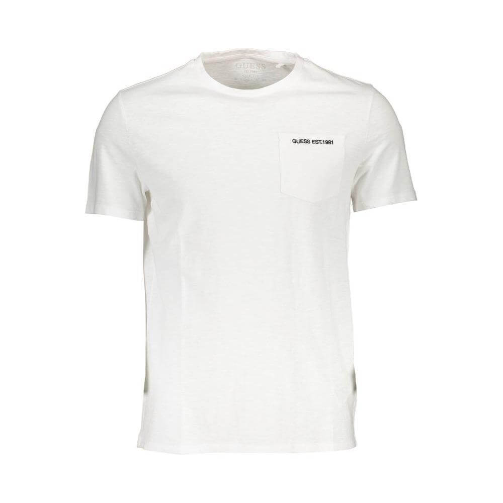 Guess Jeans White Cotton Men T-Shirt GU-37927-S