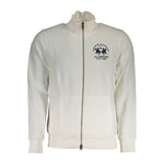 La Martina White Cotton Men Sweater LA-36963-M