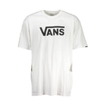 Vans White Cotton Men T-Shirt VA-37996-XS