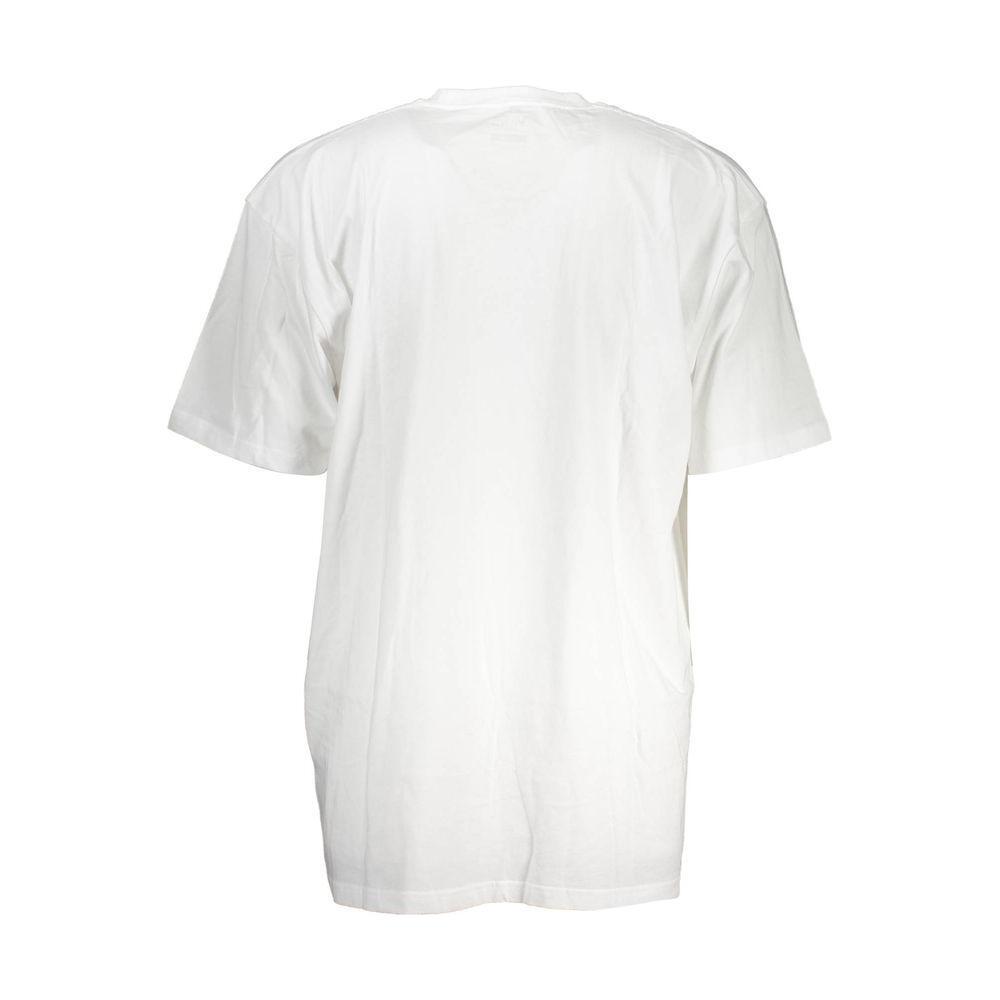Vans White Cotton Men T-Shirt VA-37996-XS