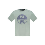 North Sails Green Cotton Men T-Shirt NO-33759-M