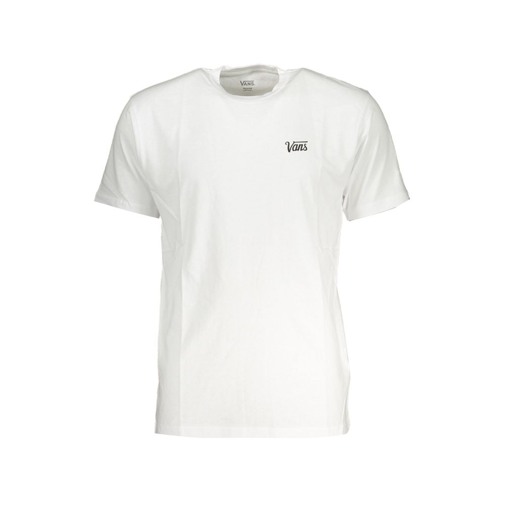 Vans White Cotton Men T-Shirt VA-38622-XS