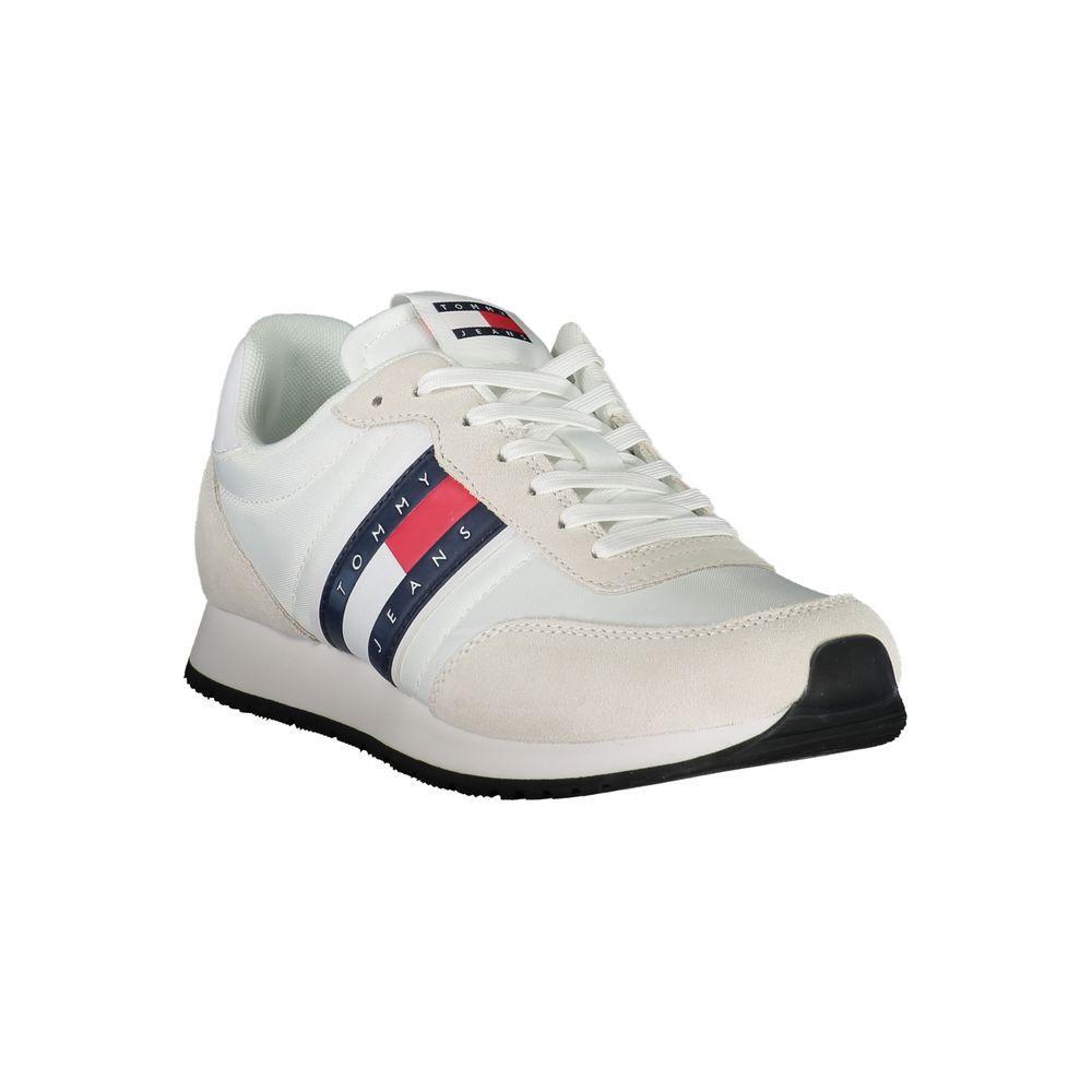 Tommy Hilfiger Sleek White Sneakers with Contrasting Details TO-28523-EU42/US9