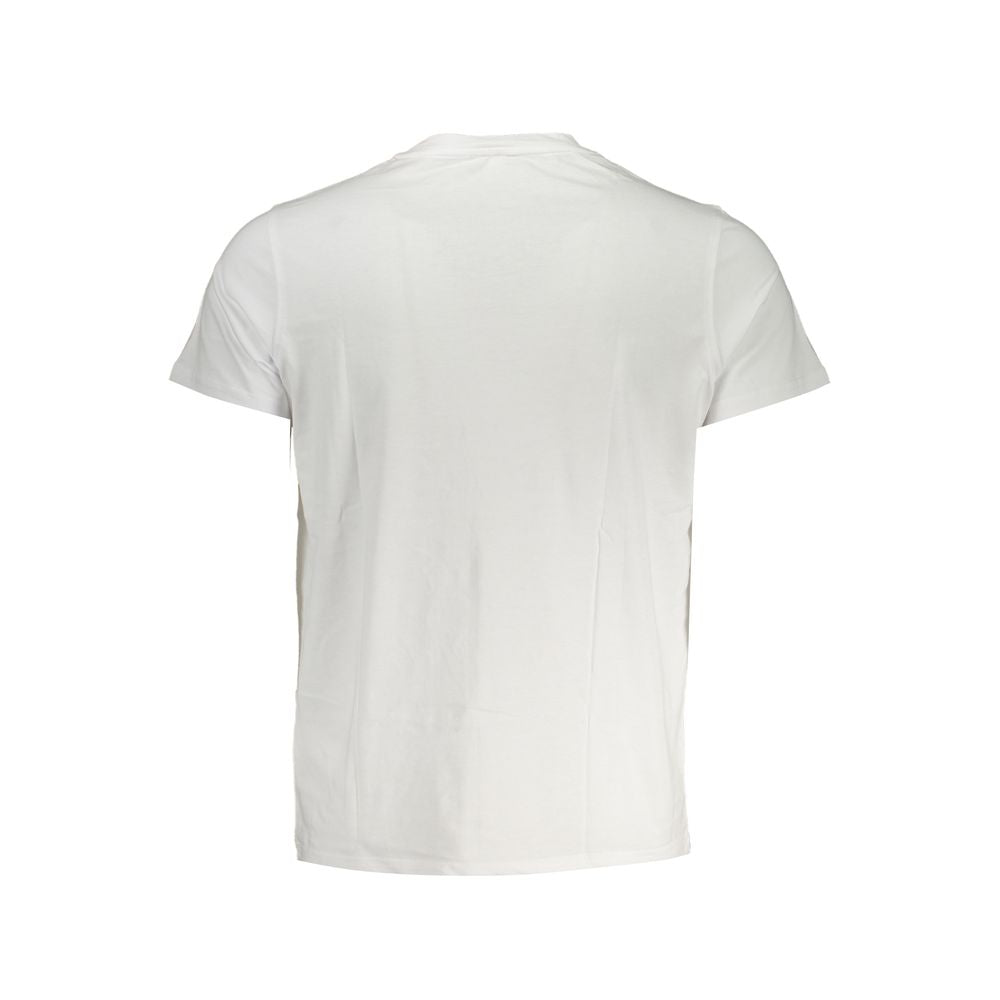 K-WAY Elegant White Cotton T-Shirt with Pocket Detail KW-28841-XXL