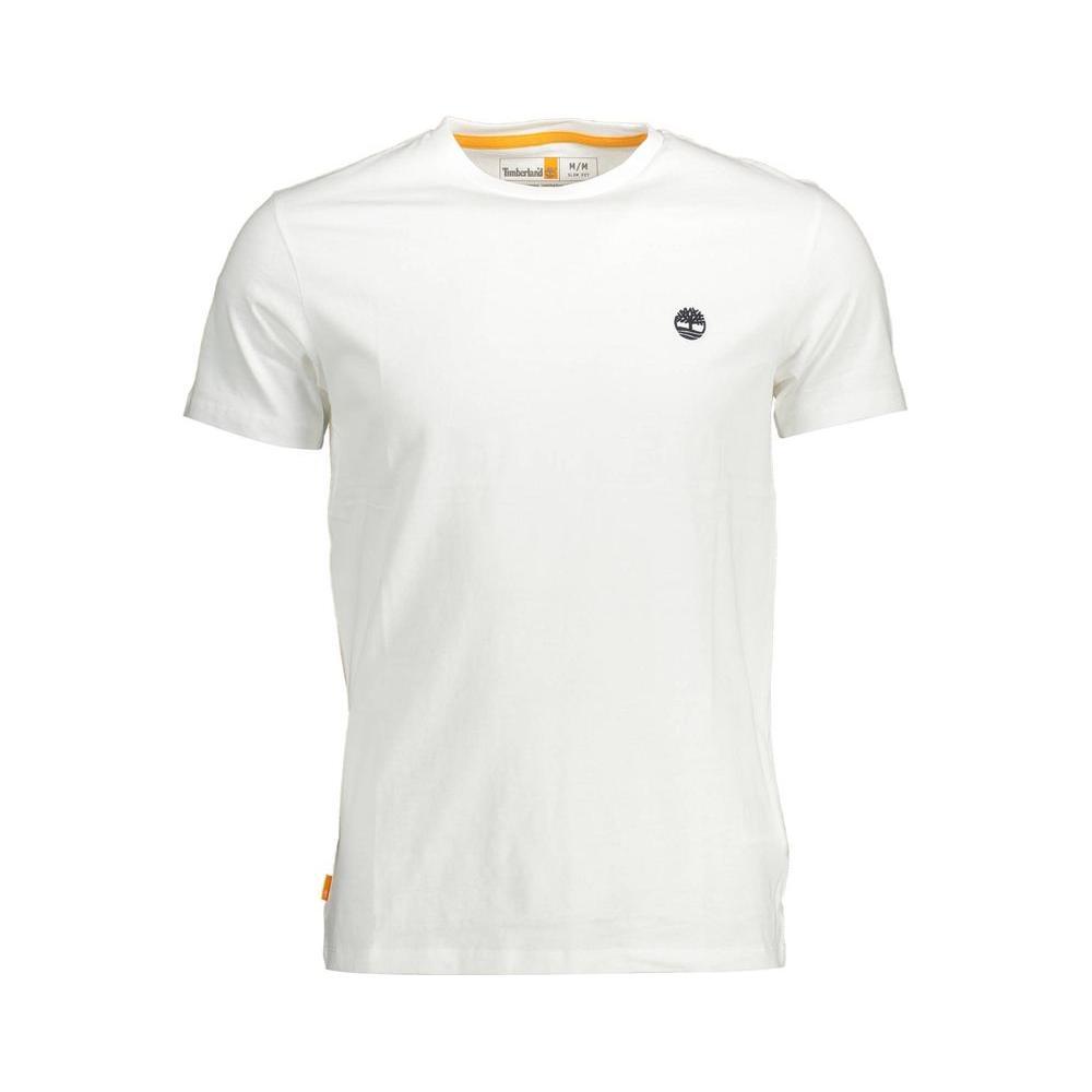 Timberland White Organic Cotton Men T-Shirt TI-37873-S