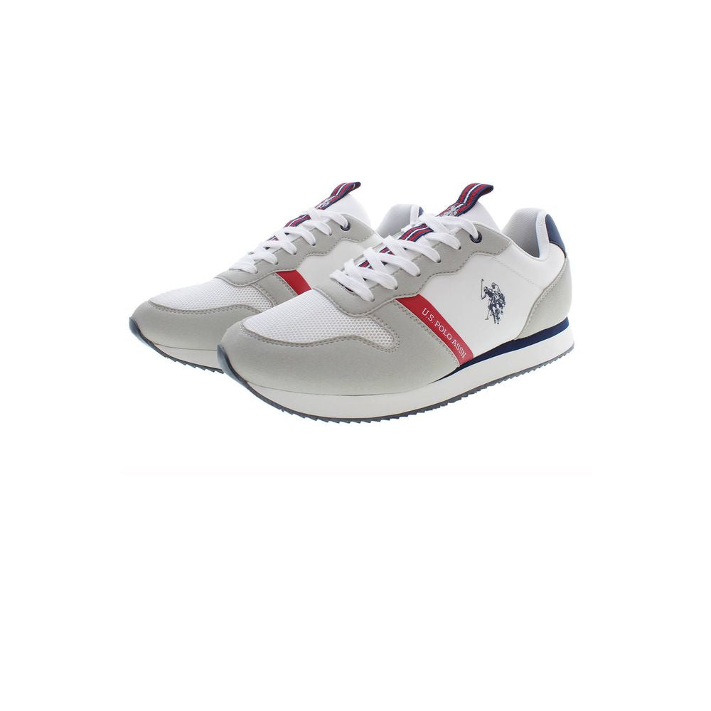 U.S. POLO ASSN. White Polyester Men Sneaker US-36914-EU44/US11