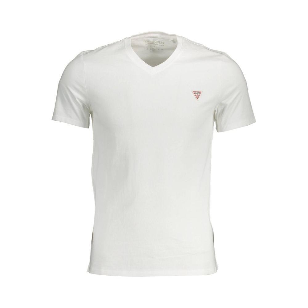 Guess Jeans White Cotton T-Shirt GU-5747-XXL
