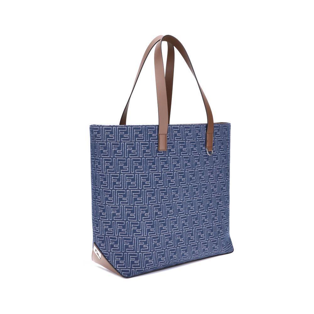 Fendi Embroderied denim Tote Bag FE7VA657AUGOF1SCGBB