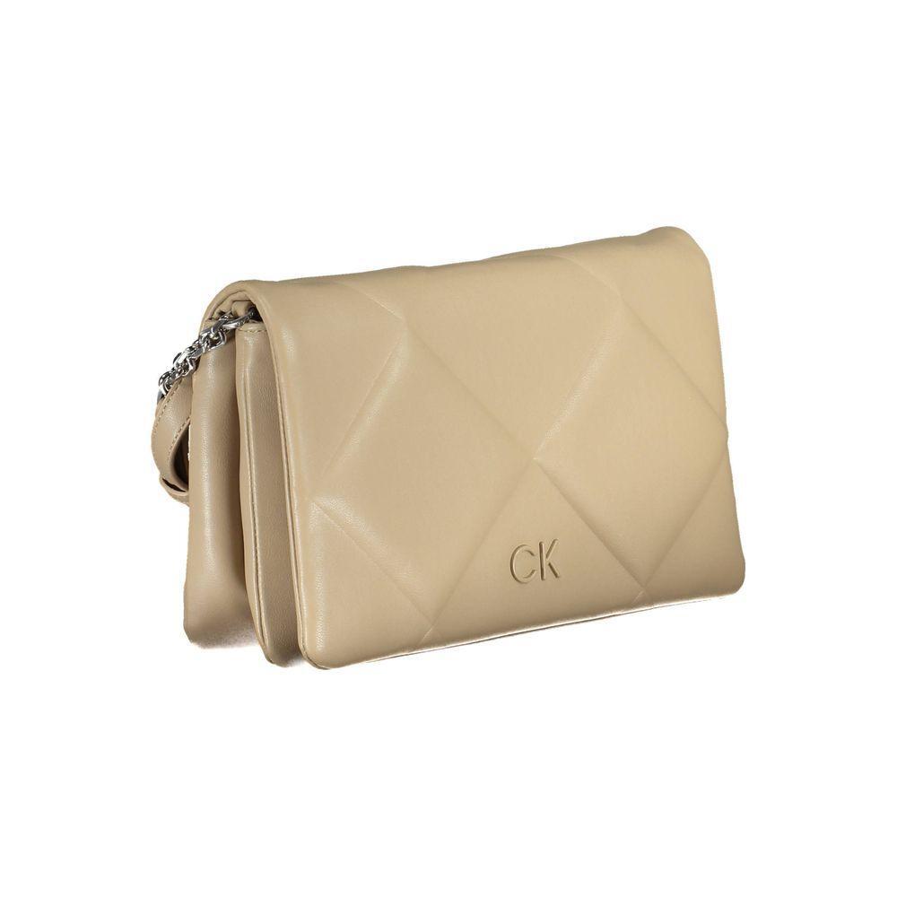 Calvin Klein Beige Polyester Handbag CA-26330