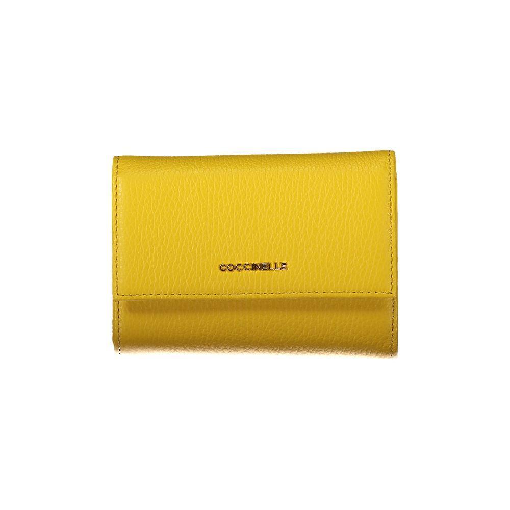 Coccinelle Yellow Leather Wallet CO-34865