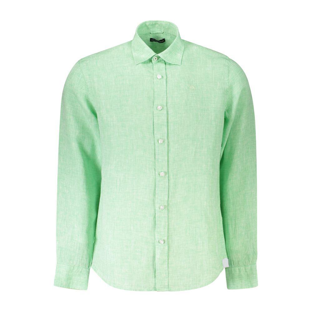 North Sails Green Linen Shirt NO-38888-M