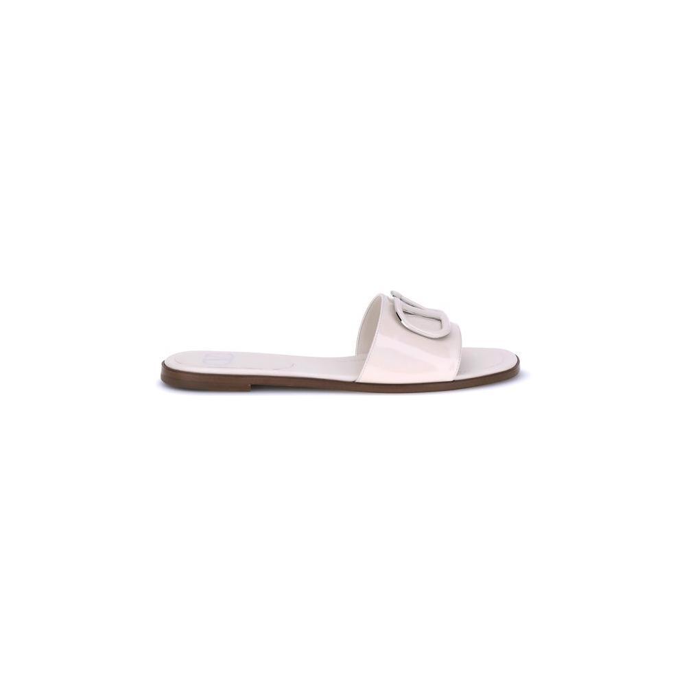 Valentino Garavani Patent leathe VLogo slide Sandals VA-7W2S0BD5TMKI16-EU36/US6