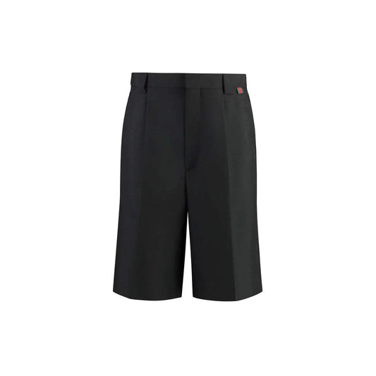 Gucci Black Polyester Bermuda Shorts