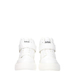 Ganni White Leather High Tops GA-8547287925001-EU37/US7