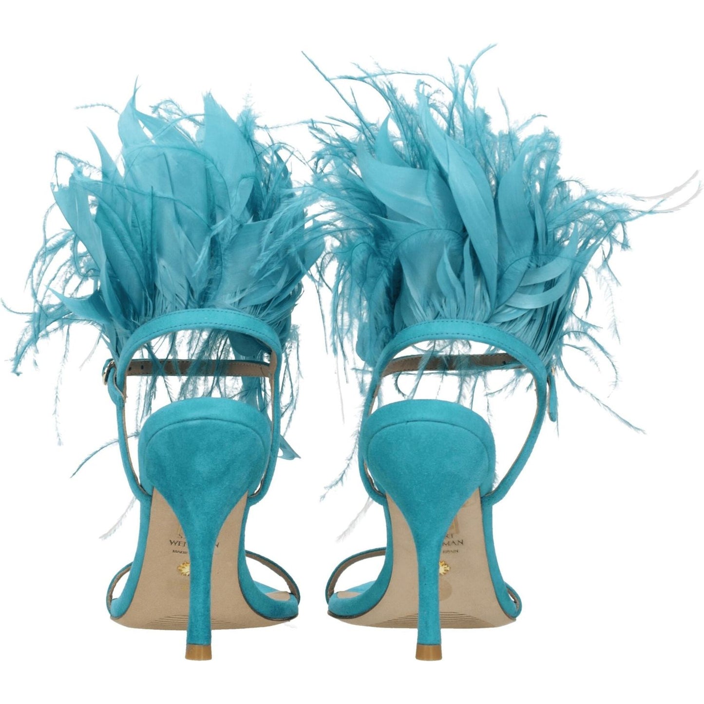 Stuart Weitzman Green Leather Stiletto Heels Sandals ST-8547288088841-EU39/US9