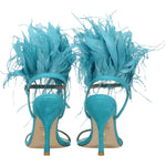 Stuart Weitzman Green Leather Stiletto Heels Sandals ST-8547288088841-EU39/US9
