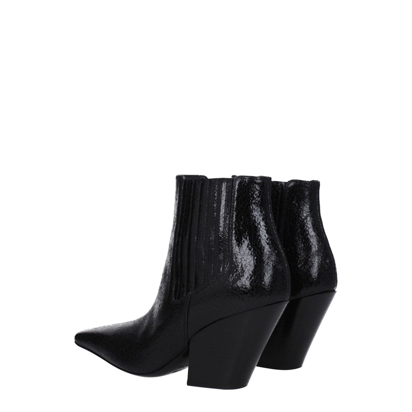 Casadei Black Leather Ankle Boots CA-8547443441929-EU36/US6