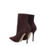 Casadei Brown Leather Ankle Boots CA-8547443638537-EU36/US6