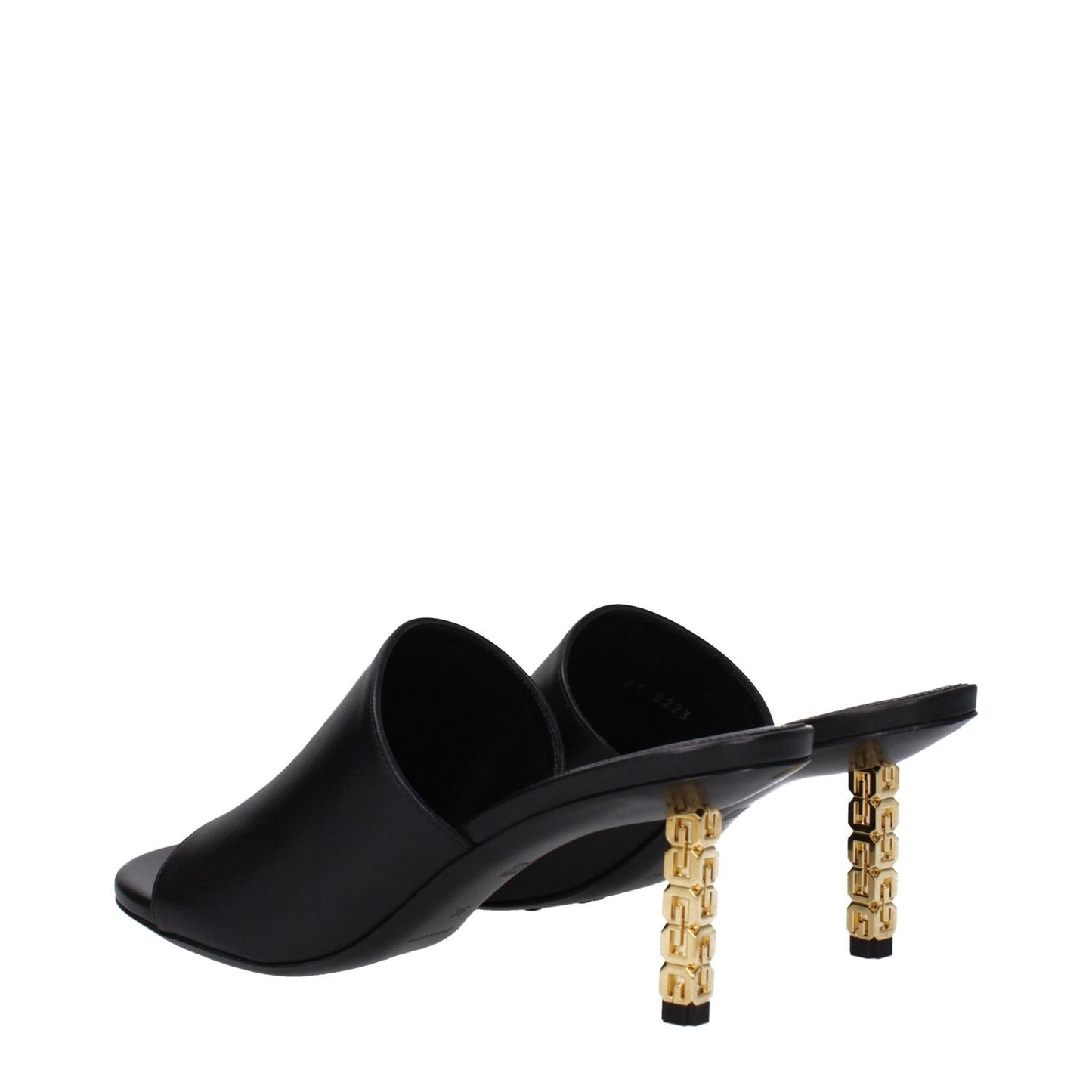Givenchy Black Leather Stiletto Heels Sandals GI-8616493941001-EU37.5/US7.5