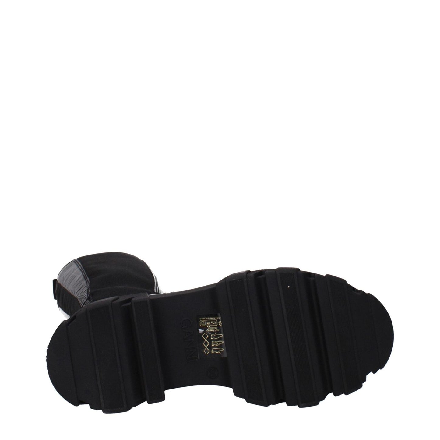 Ganni Black Leather Over The Knee GA-10031459369225-EU38/US8
