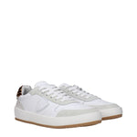 Philippe Model White Leather Low Tops PH-15068736946441-EU40/US10