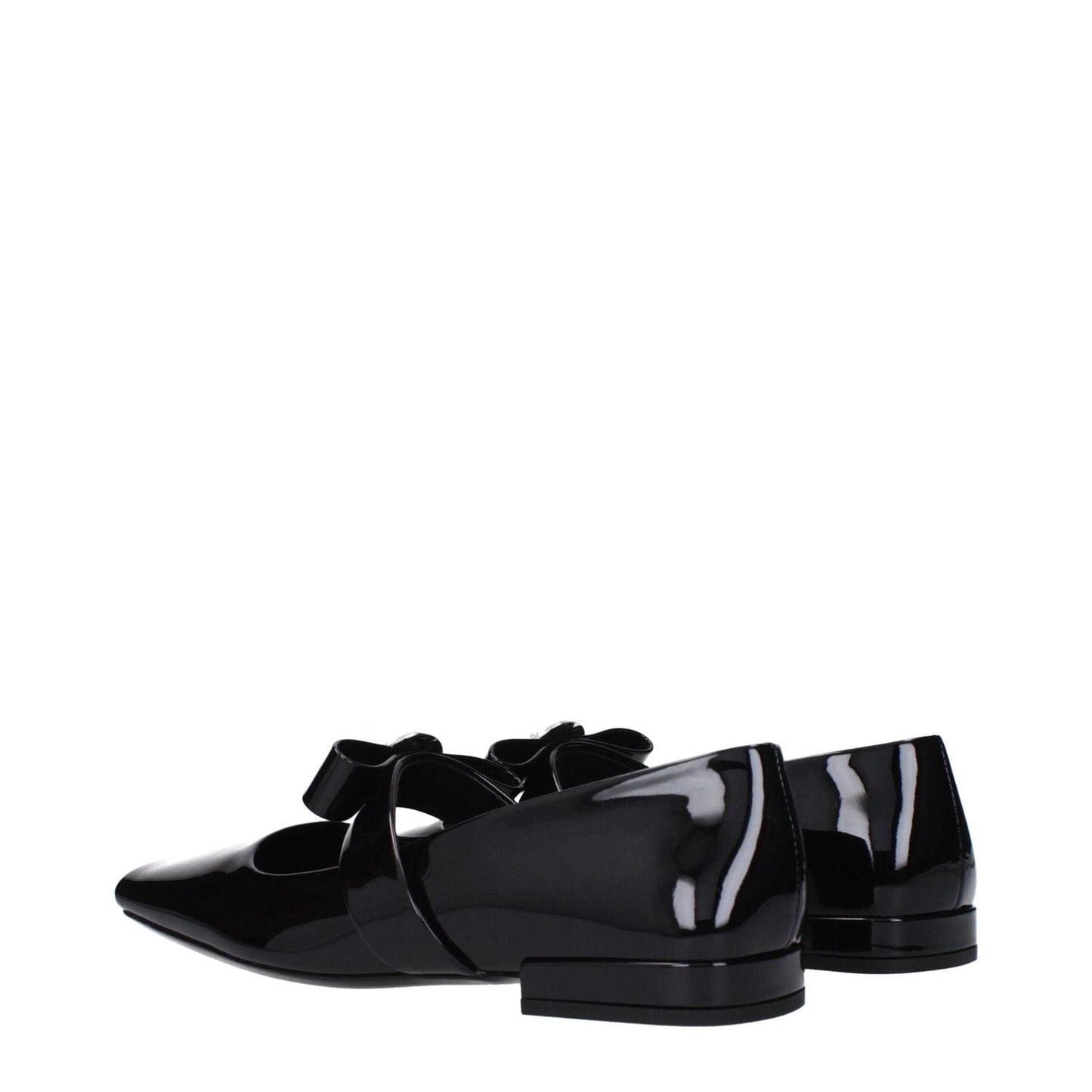 Versace Black Leather Ballet Flats VE-15161649660169-EU41/US11
