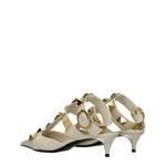 Valentino Garavani Beige Leather Stiletto Heels Sandals VA-8547150627081-EU37.5/US7.5