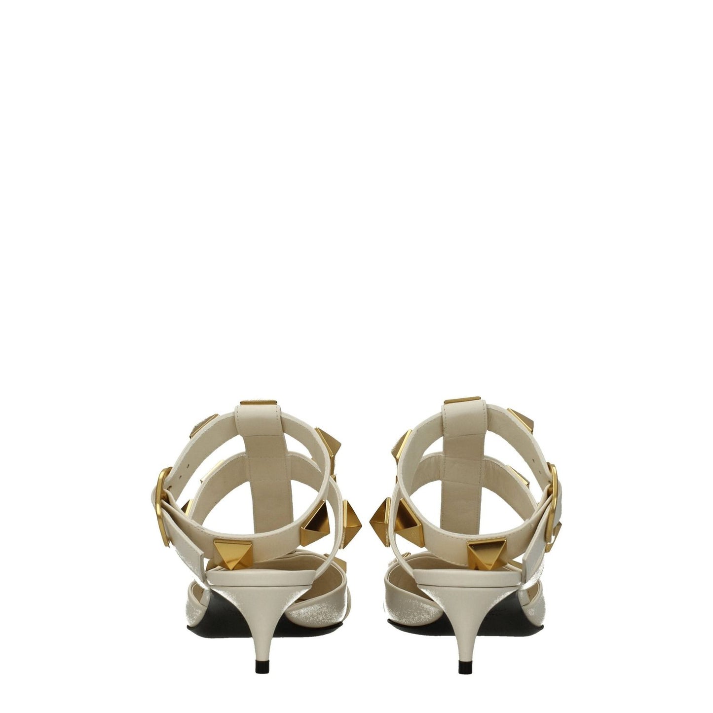 Valentino Garavani Beige Leather Stiletto Heels Sandals VA-8547150627081-EU37.5/US7.5