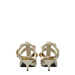 Valentino Garavani Beige Leather Stiletto Heels Sandals VA-8547150627081-EU37.5/US7.5