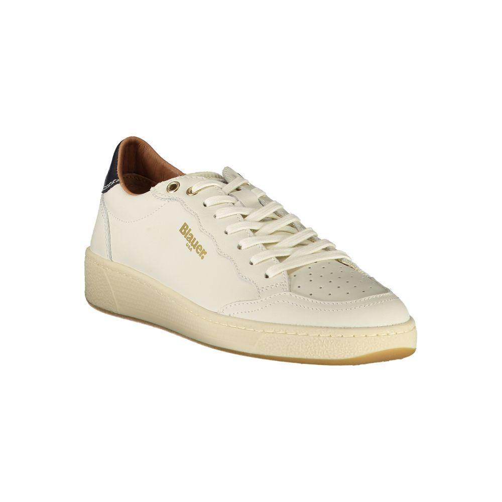 Blauer White Leather Women Sneaker BL-39264-EU36/US6