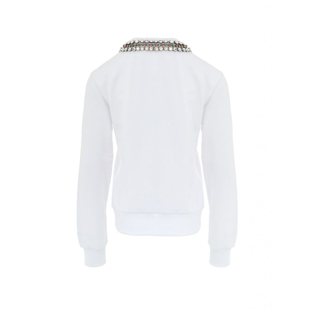 Gucci White Cotton Sweatshirt GU-9853666-L