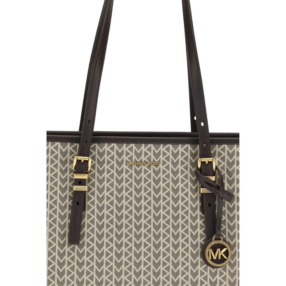 Michael Kors Quinn large jacquard logo Tote Bag MI30T5AQNT9O270BB