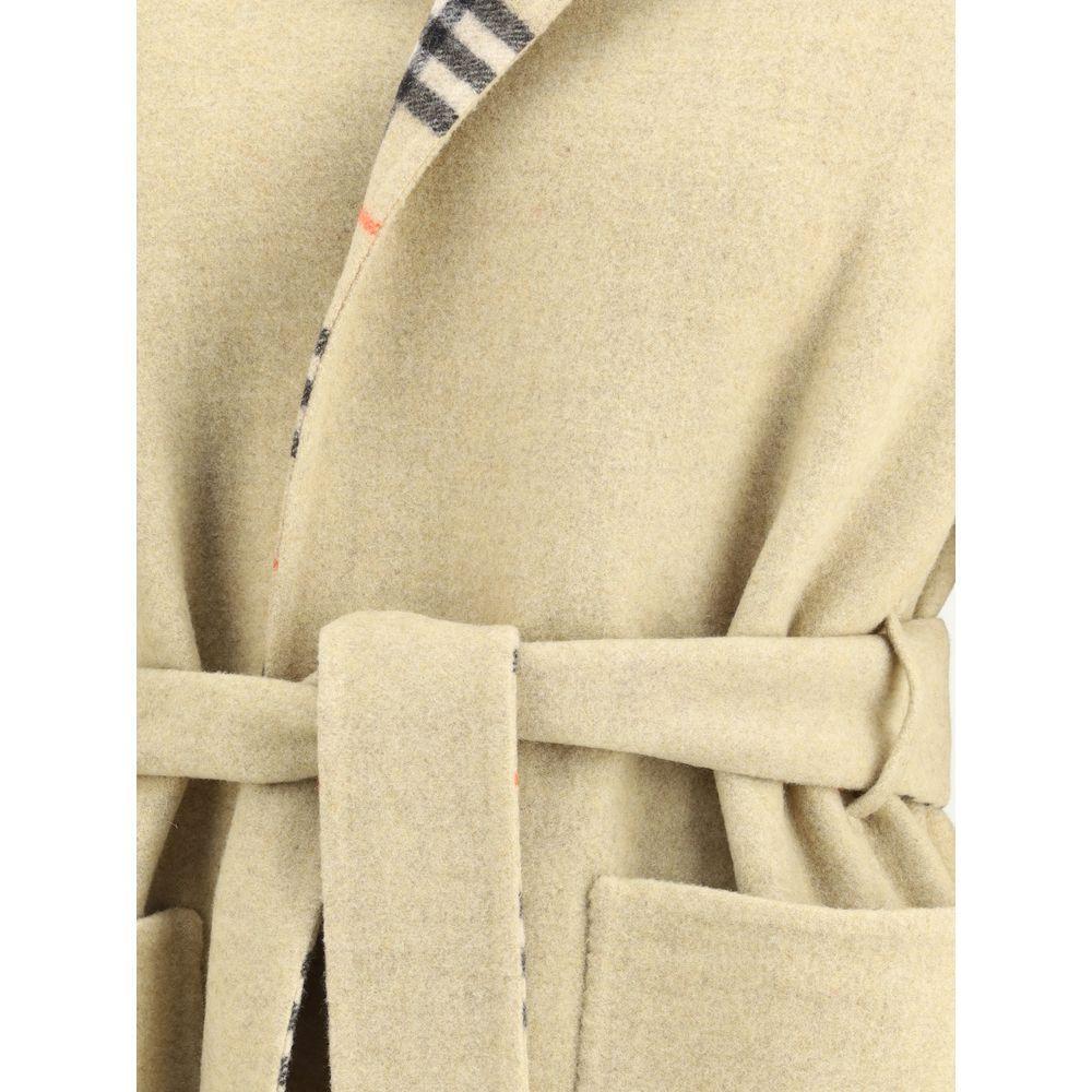Burberry Reversible wool robe Coat BU-8110900B9368-4