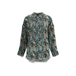 R13 Ruffle floral Shirt R-R13WR478R586B-S