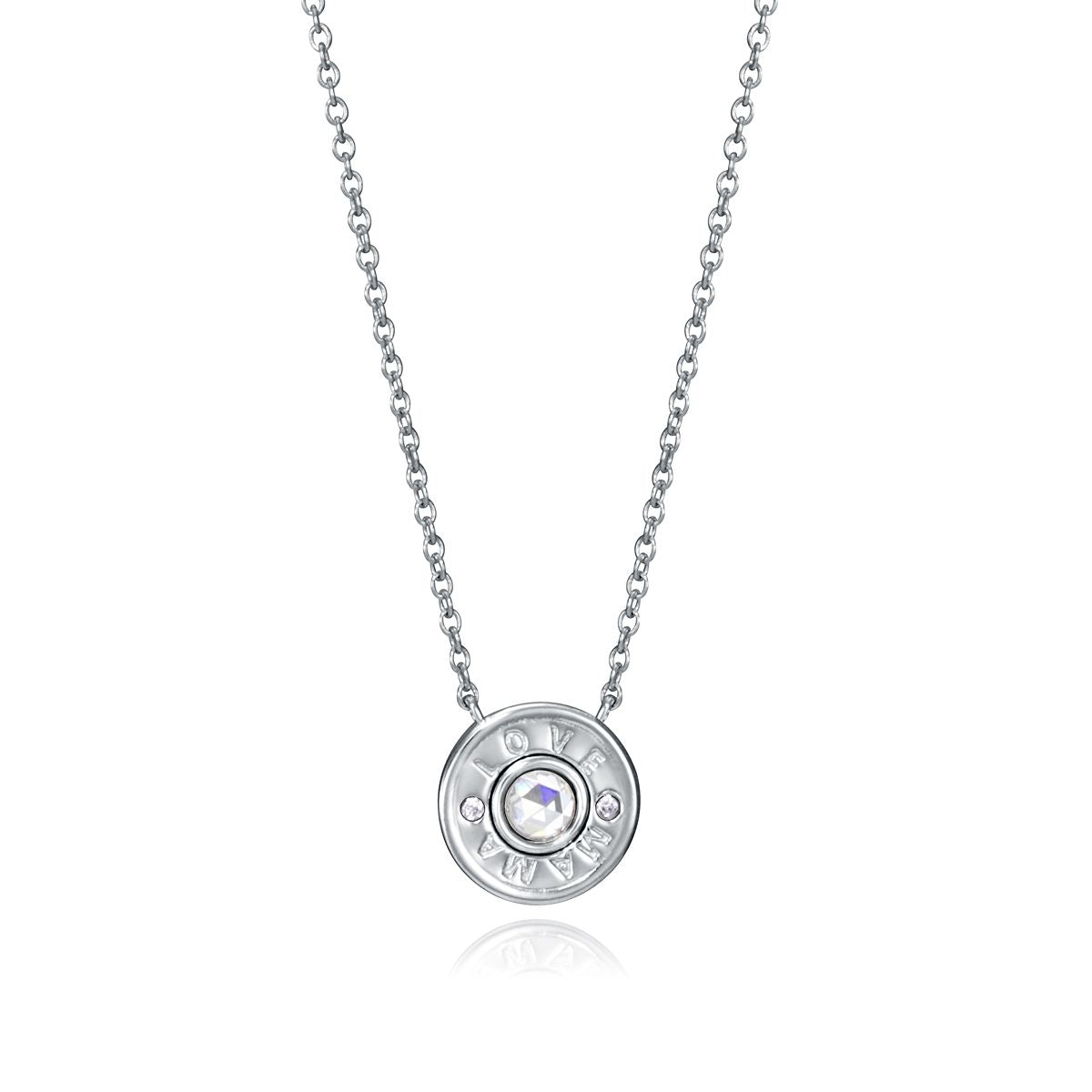 VICEROY JEWELS Mod. 85014C000-30 lady necklace with silver 925° chronograph pendant and mineral dial in official packaging.