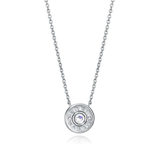 VICEROY JEWELS Mod. 85014C000-30 lady necklace with silver 925° chronograph pendant and mineral dial in official packaging.
