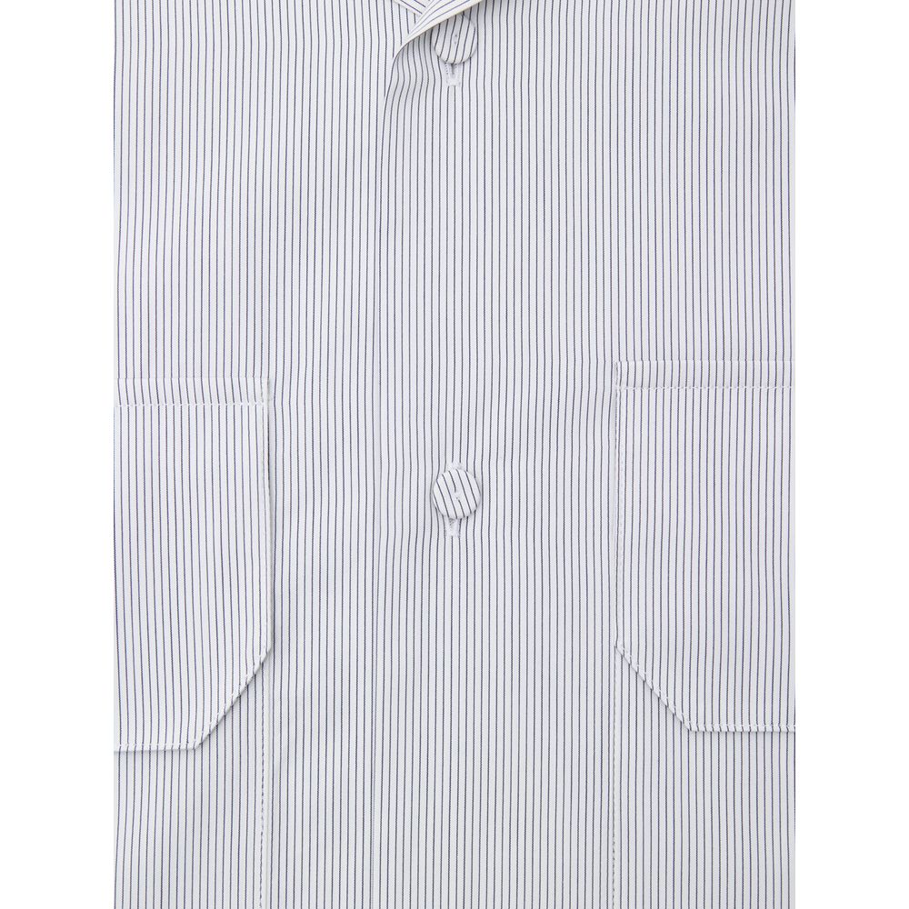 Jil Sander Blue Cotton Shortsleeve Shirt