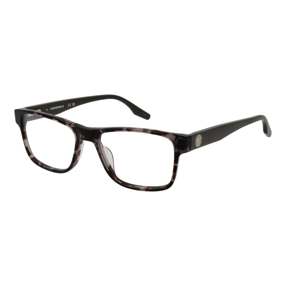 Converse Green Men Glasses Frame in full-rim acetate with demo lenses, size 53-17-145, rectangle style, no spring hinge included.