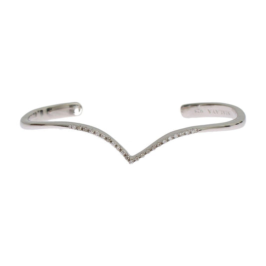 Nialaya Skyfall CZ 925 Silver Bangle Bracelet Bracelet