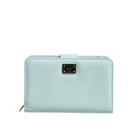 Dolce & Gabbana Mint Green Leather Bifold Continental Clutch Wallet BAG4714