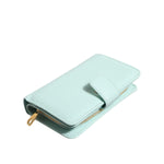 Dolce & Gabbana Mint Green Leather Bifold Continental Clutch Wallet BAG4714