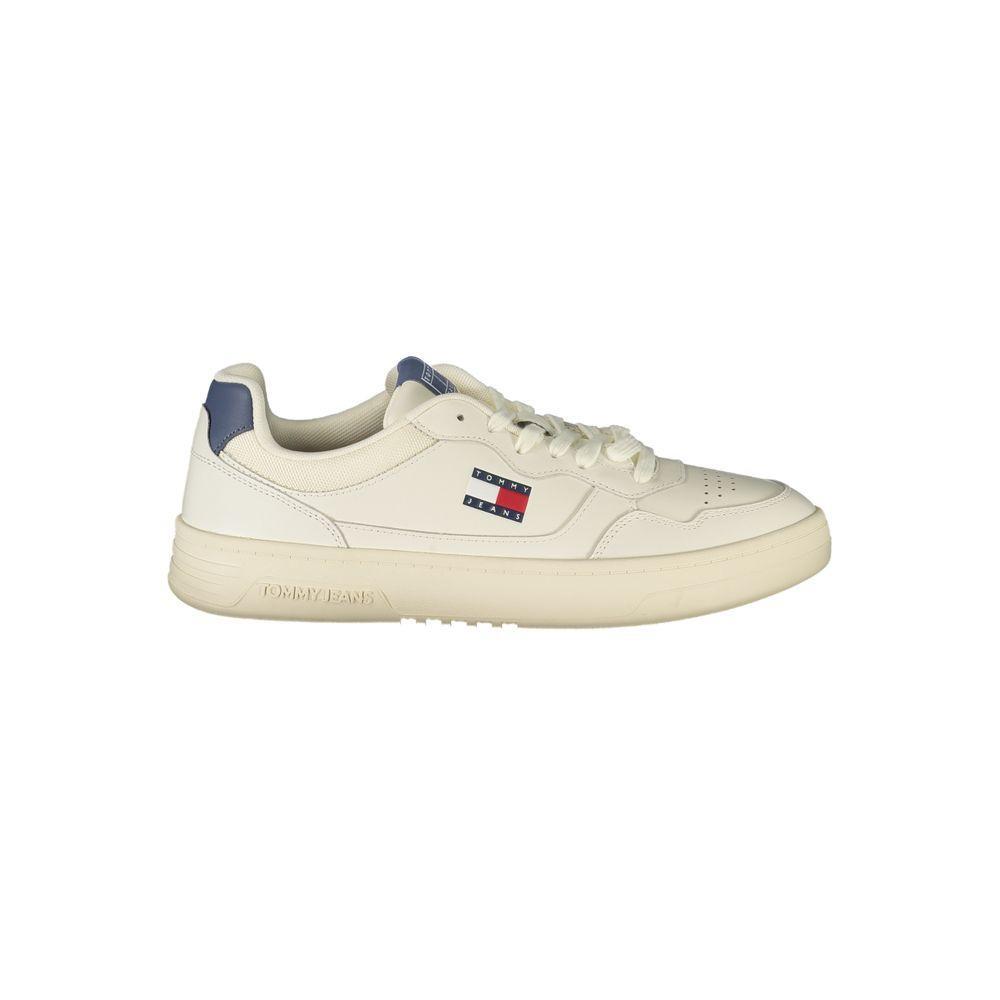 Tommy Hilfiger White Leather Men Sneaker TO-39396-EU40/US7