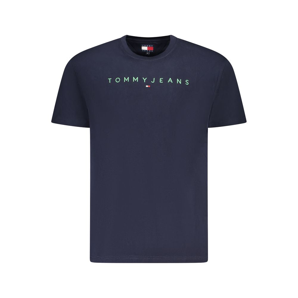 Tommy Hilfiger Blue Cotton Men T-Shirt TO-39457-S