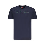 Tommy Hilfiger Blue Cotton Men T-Shirt TO-39457-S