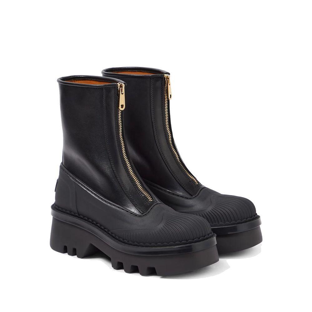Chloé Raina Leather Boots CH-8735325225172-EU36/US6
