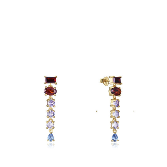 VICEROY JEWELS Mod. 9100E100-39 silver 925° lady earrings with gemstones in official box